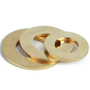 Brass Máy Giặt Bằng Phẳng M2 M3 M4 Màu Sắc Tự Đồng Máy Giặt DIN125 Phẳng Brass Máy Giặt