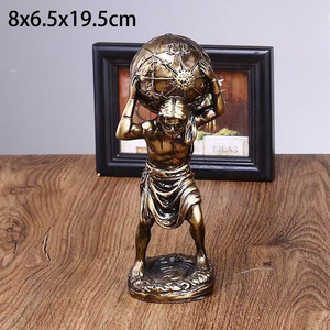 Décoration d'intérieur <span class=keywords><strong>nordique</strong></span>, sculpture d'art de la <span class=keywords><strong>mythologie</strong></span> <span class=keywords><strong>grecque</strong></span>, statue en résine du dieu Atlas, figurines d'héros grecs, décoration artistique, ornement de table - Product Image 4