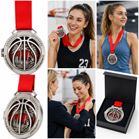 Médailles Métalliques Personnalisées en Gros, Moulées sous Pression, Portables, pour Basketball, Football, Tennis, Pickleball, avec Médaillon Plaqué Or UV, Direct Usine