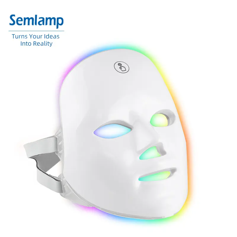 Skin Care 7 Color Beauty Light Therapy Led Face Masks Facial LED Mask