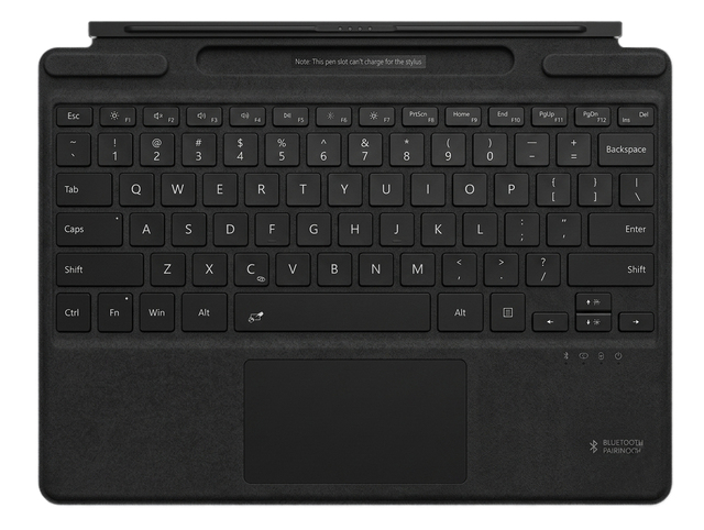 Wireless Bluetooth Keyboard Cover with Touchpad Smart Pen Slot Magnetic Slim Folio Keyboard for Microsoft Surface Pro 8 9 X