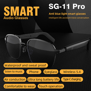 Gafas de Audio inteligentes SG11 Pro personalizadas, auriculares con guía de hueso, altavoz, conectividad BT, gafas de sol inalámbricas, gafas inteligentes portátiles - Product Image 5