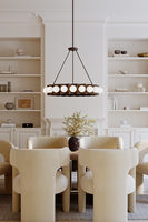 Lustre moderne de luxe en forme d'anneau, avec globes en verre opale mat, luminaire suspendu pour table à manger, chambre à coucher, décoration intérieure
