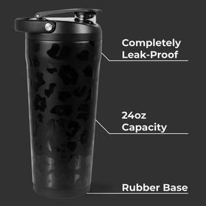 Shaker isotherme en acier inoxydable 24 oz, anti-fuite, sans BPA, avec grille de mélange silencieuse, shaker premium pour le fitness et les sports. - Product Image 5