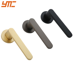 Mic लक्जरी इंटीरियर डोर हैंडल सेट स्कैंडिनेवियाई शैली आधुनिक ब्रश गोल्ड मोरेज़ डोर लॉक 5 + वर्ष की वारंटी आसान स्थापना - Product Image 1