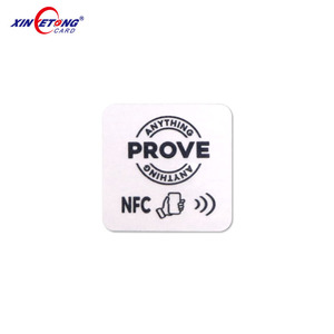 Tùy chỉnh in logo vuông NFC sticker <span class=keywords><strong>Tag</strong></span> NFC chip với chất kết dính - Product Image 5