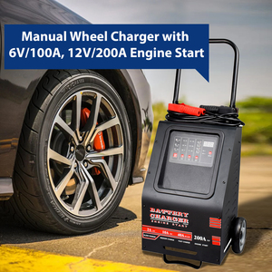 <span class=keywords><strong>Chargeur</strong></span> de batterie de voiture à roue manuelle robuste 12V/24V démarreur de saut 2A-10A-40A-200A pour allume-cigare multifonction de camion - Product Image 5