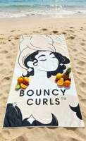 Customized Oversized Microfiber Beach Towel with Quick Drying Suede Texture Highly Absorbent and Non Stick Sand