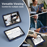 Robuuste tablet hoes met opvouwbare standaard en schouderband voor Samsung Galaxy Tab S10 Lite S10 FE S9 FE S9 10.9 11 inch