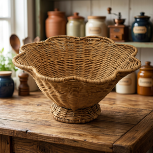 Porte-ustensiles en rotin écologique tressé à la main, naturel, compatible lave-vaisselle, four et congélateur, couleur personnalisable, pour table - Product Image 3