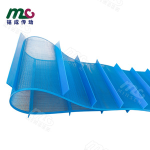 Polyester Mesh Conveyor Belt With <b>Side</b> <b>Plates</b> For Fruit Vegetable Washing And Tea Processing - Product Image 3
