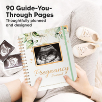 Coffret de livres personnalisés A5 à spirale avec couverture rigide en PP, pour la naissance, le journal quotidien, le souvenir de la grossesse et le carnet de notes du bébé