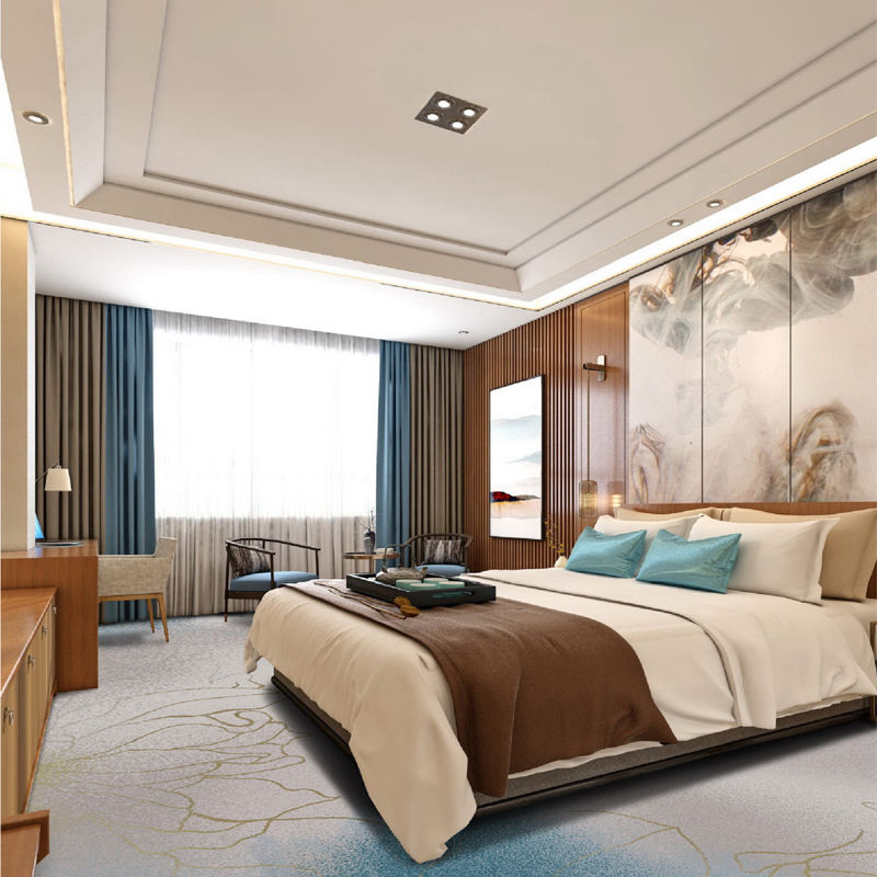 Alfombra de la habitación del hotel