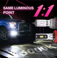 Ampoule de phare de voiture T3 Led haute puissance H13 H11 9005 Hb3 H7 Led H4 phares de voiture Led ampoules de voiture