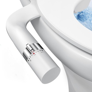 Ultra-sottile doppio ugello in plastica Bidet seduta Non elettrico spruzzatore di acqua dolce regolabile pressione dell'acqua per servizi igienici esterni - Product Image 1