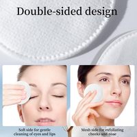Disques de coton cosmétiques ronds, doux, biodégradables et jetables, pour le démaquillage du visage et le tonique cutané, OEM ODM