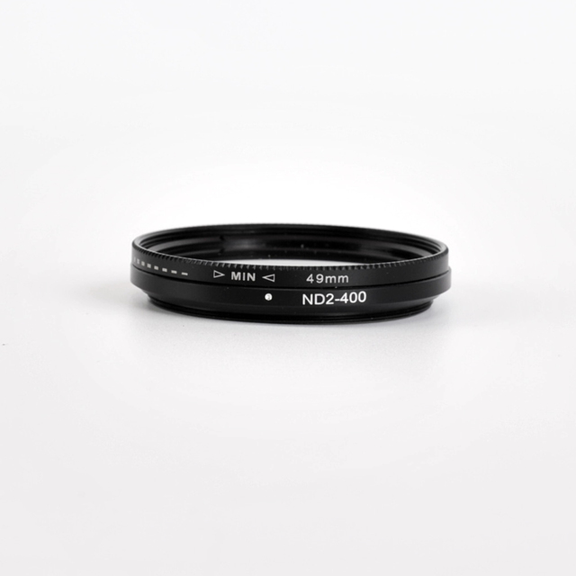 49mm Camera Filter Vari Adjustable Fader Filter Nicna ND--ND4-ND8-ND16-to-ND200-ND2-to-ND400