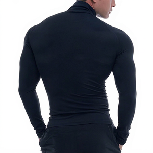 Chemise de compression pour homme - Matière Spandex/Polyester de haute qualité, antibactérienne, 220g, respirante et durable, séchage rapide, manches longues - Product Image 1
