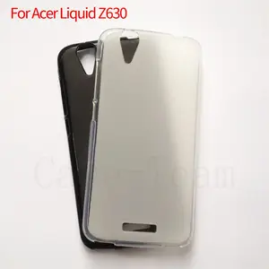 Fabricante al por mayor mate TPU casos suave esmerilado contraportada funda de silicona para teléfono móvil para Acer Liquid Z630 negro