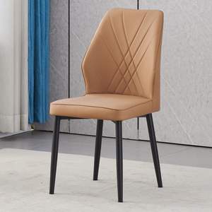 Chaises de salle à manger modernes rembourrées souples de style crème pour la maison, le bureau, les hôtels, les restaurants et les bars - Product Image 1