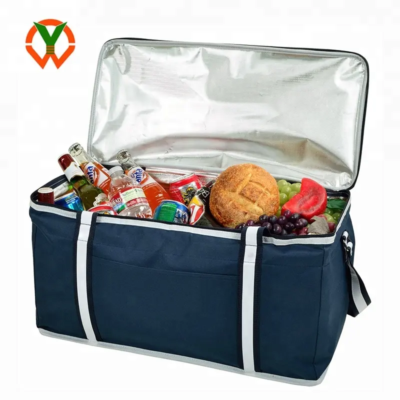 Custom Logo Insulated Commercial Food Delivery Bag Cooler Pan Carriers Catering Bag