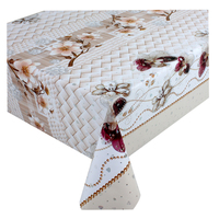 Vente en gros de tissu de nappe en PVC imperméable à l'eau de luxe de haute qualité