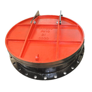 วาล์วแบบปีกนกเหล็กหล่อกลมเคลือบสแตนเลส ราคาโรงงาน สำหรับควบคุมน้ำท่วม - Product Image 3