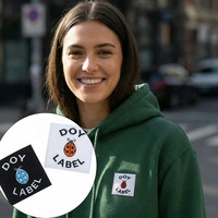 Patchs en chenille brodés avec logo personnalisé, avec adhésif et fermeture auto-agrippante