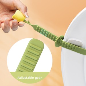 2 poignées de levage pour couvercle de toilettes, détachables, en forme d'animal, accessoires pour toilettes - Product Image 4