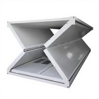 Vente directe usine – Conteneur de bureau pliable en panneaux sandwich acier, empilable, respirant, style Mid-Century Modern