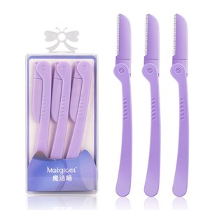 Maquinilla de Afeitar para <span class=keywords><strong>Cejas</strong></span> Portátil Personalizada al por Mayor para Mujeres, Segura para Maquillaje y Afeitado, para Dar Forma a las <span class=keywords><strong>Cejas</strong></span> - Product Image 1