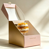 Cajas de Embalaje para Cupcakes al por Mayor, Cajas para Pasteles con Ventanas Transparentes, Caja Personalizada para Pasteles de Fiesta