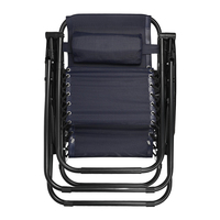 KingGear Chaise longue pliante et inclinable pour le bureau, le camping et l'extérieur Chaise à gravité zéro Chaise de pelouse portable
