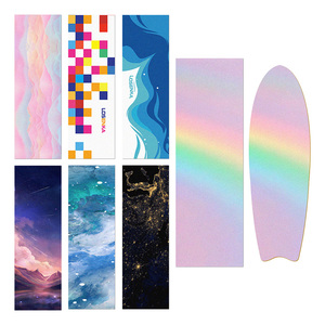 Bande adhésive antidérapante de couleur personnalisée avec revêtement de sable coloré pour skateboard, <span class=keywords><strong>surfskate</strong></span>, longboard et trottinette - Product Image 1