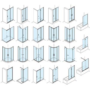 Cabine de Douche Rectangulaire Oumeiga OEM Moderne 120x80x225cm avec Porte Coulissante, Cabine de Massage en Verre pour Hôtels et Salles de Bain - Product Image 3