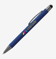 Stylos à bille personnalisés Bowie Soft Touch avec impression de logo en couleur, cadeaux promotionnels, fournitures de papeterie de bureau