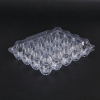 Vente en gros de boîtes à œufs en plastique PET à 20 alvéoles, procédé blister, prix d'usine, transparentes, jetables, pour supermarché