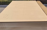 Panneau MDF mélaminé mince 1mm 2mm 3mm 4x8ft, panneau de fibres à densité moyenne stratifié de qualité E1 pour découpe laser et décoration