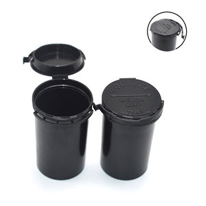 Botella Redonda de Plástico PP OEM con Tapa Abatible a Prueba de Niños, Envase CR, Envase Botánico, Contenedor para Hierbas - Product Image 4