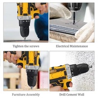 Perceuse électrique sans fil portative certifiée CE OEM, moteur à balais 12V, vitesse variable, batterie lithium rechargeable 2.0AH