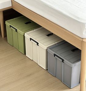 Large Capacity Thickened PP Waterproof Portable Storage <b>Box</b> Multifunctional Sturdy Organizer Bin Home Toy <b>Clothes</b> Storage 6-10L - Product Image 2