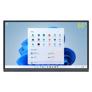 4K Lcd 65 Inch Smart 20 Point Infrarood Touchscreen Interactieve Flat-Panel Displays Voor Onderwijs En Zakelijke Conferentie