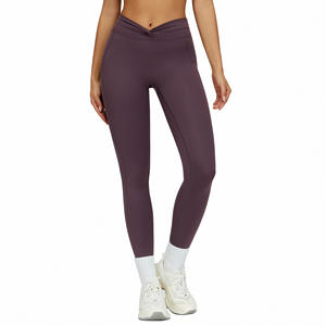 Pantalon de yoga taille haute pour femme Disko Sport, coupe ajustée, en nylon et élasthanne, pour la course à pied, le fitness et l'entraînement ECK4514 - Product Image 2