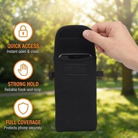 Pochette de transport universelle en néoprène pour téléphone portable avec logo personnalisé et cordon de cou pour hommes et femmes