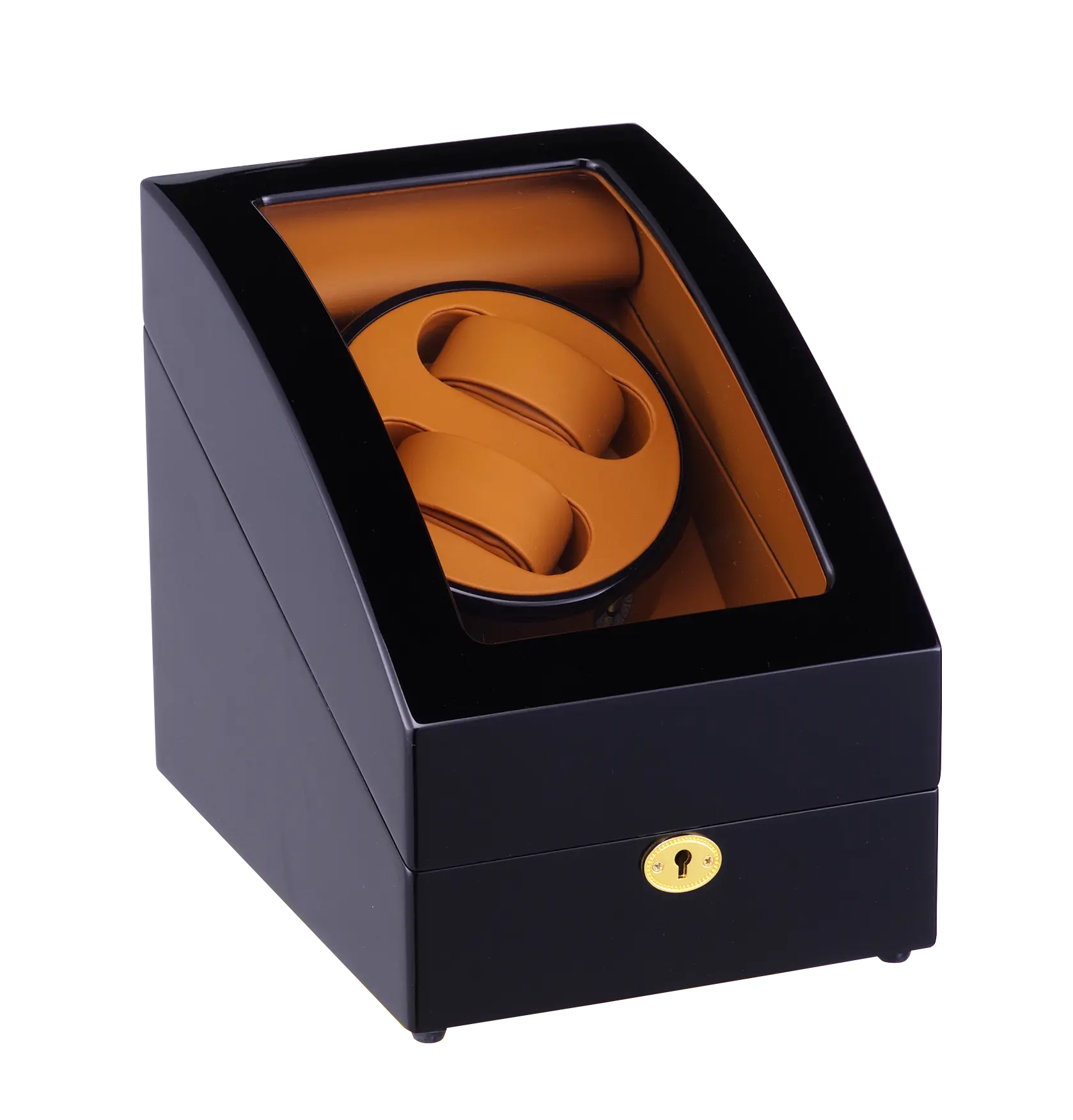 OEM logo print fast delivery Automatic Rotation Watch Winder Box case safe Silent Motor wood leather Luxury Storage open-stop