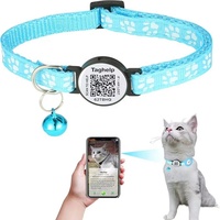 Vente chaude QR Code réfléchissant collier pour animaux de compagnie cloche étiquettes d'identification solides durables enregistrement de Code de numérisation simple pour le suivi anti-perte