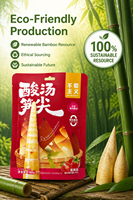 Pointes de bambou fermentées 365 jours, grand pot, marque Miao Family, 160g, collation croquante marinée
