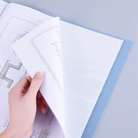 Porte-documents A4 avec 20 pochettes, 20 pages, classeur d'art, pochettes en plastique, classeurs de présentation, classeur transparent pour documents