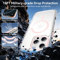 Funda de Lujo para Smartphone con Botones Magnéticos Metálicos para iPhone 18 17 16 15 Pro Max, Protección de Lente Metálica, Fundas Móviles