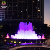 Conjunto completo al aire libre colorido LED luz piscina Musical baile jardín fuente moderna para Decoración
